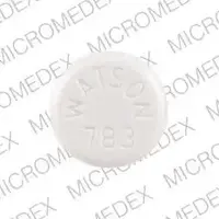 Diethylpropion (Diethylpropion [ dye-eth-ill-proe-pee-on ])-WATSON 783-25 mg-White-Round