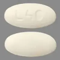 Efavirenz, lamivudine, and tenofovir (Efavirenz, lamivudine, and tenofovir [ ef-av-ir-enz, la-miv-ue-deen, and-ten-of-oh-vir ])-L40-400 mg / 300 mg / 300 mg-White-Oval