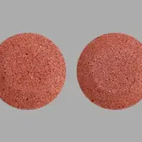 Effer-k (Potassium bicarbonate [ poe-tas-ee-um-bye-kar-bo-nate ])-EK 25-25 mEq-Red-Round