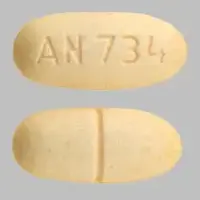 Felbamate (Felbamate [ fel-bam-ate ])-AN 734-400 mg-Yellow-Oval