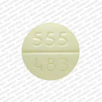 Hydrochlorothiazide and amiloride (Hydrochlorothiazide and amiloride [ hy-dro-klor-oh-thi-a-zide-and-a-mil-o-ride ])-barr 555 483-5 mg / 50 mg-Yellow-Round