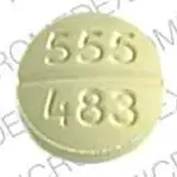 Hydrochlorothiazide and amiloride (Hydrochlorothiazide and amiloride [ hy-dro-klor-oh-thi-a-zide-and-a-mil-o-ride ])-barr 555 483-5 mg / 50 mg-Yellow-Round