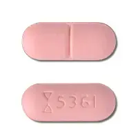 Hydrochlorothiazide and benazepril (Hydrochlorothiazide and benazepril [ hye-droe-klor-oh-thy-a-zide-and-ben-az-e-pril ])-Logo 5361-10 mg / 12.5 mg-Pink-Capsule-shape