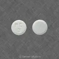 Hydrochlorothiazide and fosinopril (Hydrochlorothiazide and fosinopril [ hye-droe-klor-oh-thy-a-zide-and-foe-sin-oh-pril ])-RC 3-10 mg / 12.5 mg-White-Round