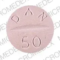 Hydrochlorothiazide and methyldopa (Hydrochlorothiazide and methyldopa [ hye-droe-klor-oh-thye-a-zide-and-meth-il-doe-pa ])-5610 DAN 50-50 mg / 500 mg-White-Round