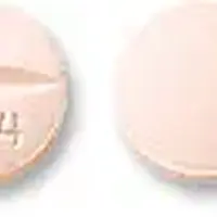 Hydrochlorothiazide and metoprolol (Hydrochlorothiazide and metoprolol [ hye-droe-klor-oh-thye-a-zide-and-me-toe-proe-lole ])-M 424-25 mg / 50 mg-Peach-Round