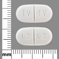 Lamivudine and zidovudine (Lamivudine and zidovudine [ la-miv-ue-deen-and-zye-doe-vue-deen ])-TV TV L2 L2-150 mg / 300 mg-White-Oval