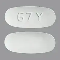 Lamivudine (Lamivudine [ la-miv-ue-deen ])-67 Y-300 mg-White-Oval