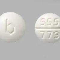 Medroxyprogesterone (injection) (Medroxyprogesterone (injection) [ me-drox-ee-proe-jes-ter-one ])-b 555 779-10 mg-White-Round