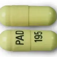 Mefenamic acid (Mefenamic acid [ me-fe-nam-ik ])-PAD 195-250 mg-Yellow-Capsule-shape