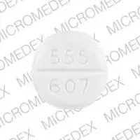 Megestrol (Megestrol [ meh-jess-trol ])-barr 555 607-40 mg-White-Round