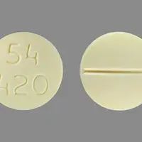 Mercaptopurine (Mercaptopurine [ mer-kap-toe-pure-een ])-54 420-50 mg-Yellow-Round