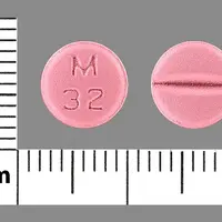 Metoprolol (Metoprolol [ me-toe-pro-lol ])-M 32-50 mg-Pink-Round