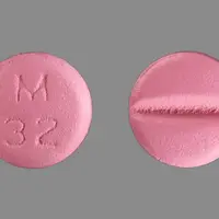 Metoprolol (Metoprolol [ me-toe-pro-lol ])-M 32-50 mg-Pink-Round