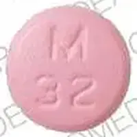 Metoprolol (Metoprolol [ me-toe-pro-lol ])-M 32-50 mg-Pink-Round