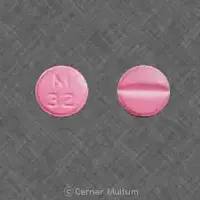 Metoprolol (Metoprolol [ me-toe-pro-lol ])-M 32-50 mg-Pink-Round