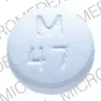 Metoprolol (Metoprolol [ me-toe-pro-lol ])-M 47-100 mg-Blue-Round