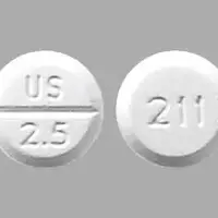 Midodrine (Midodrine [ my-doe-drin ])-US 2.5 211-2.5 mg-White-Round