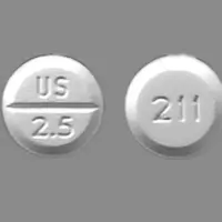 Midodrine (Midodrine [ my-doe-drin ])-US 2.5 211-2.5 mg-White-Round