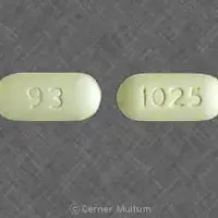 Nefazodone (Nefazodone [ ne-faz-oh-done ])-93 1025-200 mg-Yellow-Capsule-shape