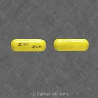 Procainamide (injection) (Procainamide (injection) [ proe-kane-a-mide ])-Z 2345 Z 2345-250 mg-Yellow-Capsule-shape