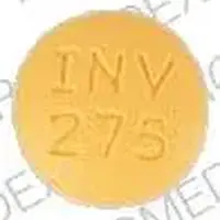 Prochlorperazine (rectal) (Prochlorperazine (rectal) [ pro-klor-per-a-zeen ])-INV 275 5-5 mg-Yellow-Round