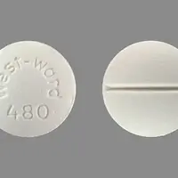 Propylthiouracil (Propylthiouracil [ pro-pil-thye-oh-ure-a-sil ])-West-ward 480-50 mg-White-Round