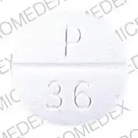 Pyrazinamide (Pyrazinamide [ peer-a-zin-a-mide ])-P 36-500 mg-White-Round