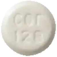 Pyridostigmine (Pyridostigmine [ py-rid-o-stig-meen ])-cor 128-60 mg-White-Round