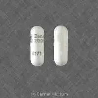 Quinine (Quinine [ kwye-nine ])-Logo Zenith 200 mg 4171-200 mg-White-Capsule-shape