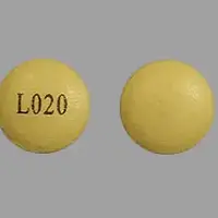 Rabeprazole (Rabeprazole [ ra-bep-ra-zole ])-L020-20 mg-Yellow-Round