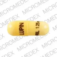 Ramipril (Ramipril [ ram-i-pril ])-LUPIN RAMIPRIL 1.25mg-1.25 mg-Yellow-Capsule-shape