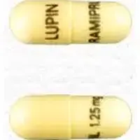 Ramipril (Ramipril [ ram-i-pril ])-LUPIN RAMIPRIL 1.25mg-1.25 mg-Yellow-Capsule-shape