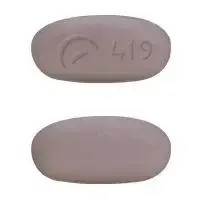 Ranolazine (Ranolazine [ ra-noe-la-zeen ])-Logo 419-1000 mg-Pink-Oval