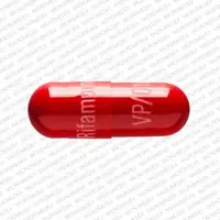 Rifampin (monograph) (Rifadin)-Rifampin 300 VP/018-300 mg-Red-Capsule-shape