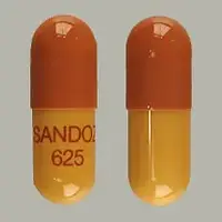 Rivastigmine (Rivastigmine (oral) [ ri-va-stig-meen ])-SANDOZ 625-6 mg-Orange / Red-Capsule-shape