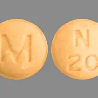 Ropinirole (Ropinirole (oral) [ roe-pin-i-role ])-M N 20-2 mg-Orange-Round