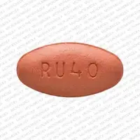 Rosuvastatin (Rosuvastatin)-RU40-40 mg-Pink-Oval