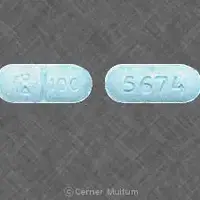 Sertraline (Sertraline [ ser-tra-leen ])-Logo 100 5674-100 mg-Blue-Oval