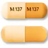 Stavudine (Stavudine [ sta-vue-deen ])-M 137 M 137-30 mg-Orange & White-Capsule-shape