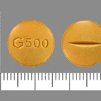 Sulfasalazine (Sulfasalazine)-G500-500 mg-Yellow-Round