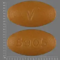 Sulfasalazine (Sulfasalazine)-V 5905-500 mg-Gold-Oval