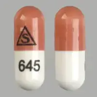 Tacrolimus (oral and injection) (Tacrolimus (oral/injection) [ ta-kroe-li-mus ])-S 645-5 mg-Orange & White-Capsule-shape