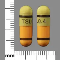 Tamsulosin (Tamsulosin [ tam-soo-loe-sin ])-TSL 0.4-0.4 mg-Green & Orange-Capsule-shape