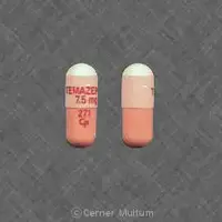 Temazepam (Temazepam [ te-maz-e-pam ])-TEMAZEPAM 7.5 mg 271 Cp-7.5 mg-Peach & White-Capsule-shape