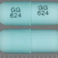 Terazosin (Terazosin [ ter-ay-zo-sin ])-GG 624 GG 624-10 mg-Green-Capsule-shape