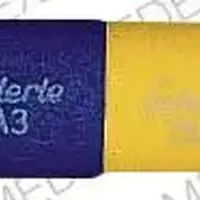 Tetracycline (Tetracycline [ tet-tra-sye-kleen ])-LEDERLE 250mg LEDERLE A3-250 MG-Blue / Yellow-Capsule-shape