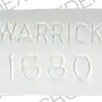 Theophylline (Theophylline (oral) [ thee-off-i-lin ])-WARRICK 1680-450 mg-White-Capsule-shape