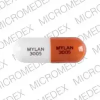 Thiothixene (Thiothixene [ thye-oh-thix-een ])-MYLAN 3005 MYLAN 3005-5 mg-Brown & White-Capsule-shape