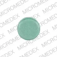 Timolol (systemic) (monograph) (Medically reviewed)-M 221-10 mg-Green-Round